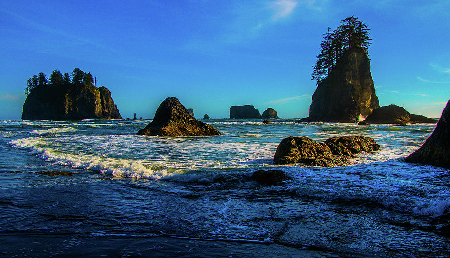 Sea Stacks - Olympic National Park, Washington State Photograph by