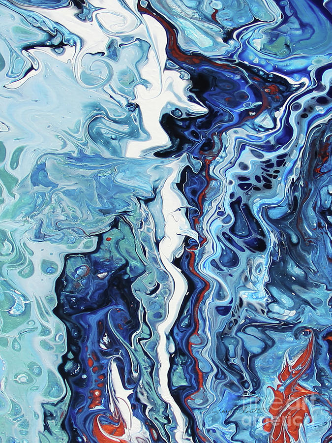 Sea Swirls 2 Painting by Jean Plout