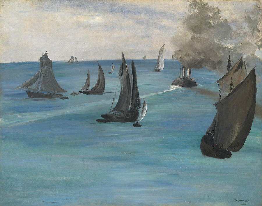 Sea View, Calm Weather Painting by Edouard Manet