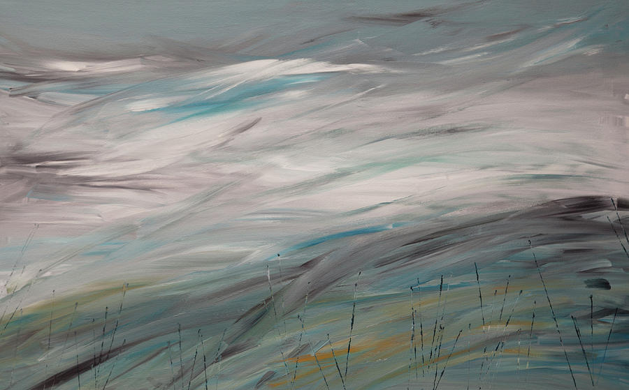 Abstract Painting - Sea View by Hilary Winfield