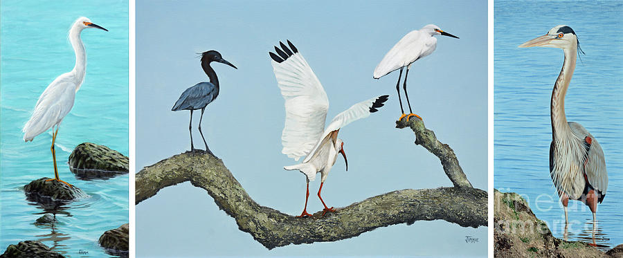 Seabirds Mug Painting by Jimmie Bartlett