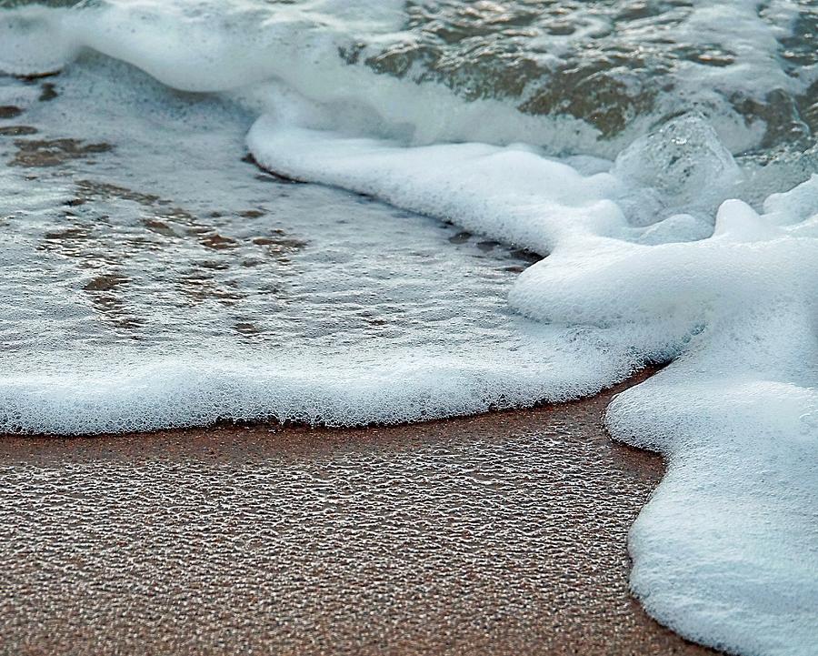 SeaFoam -The Sensual Surf Photograph by Lori Lafargue
