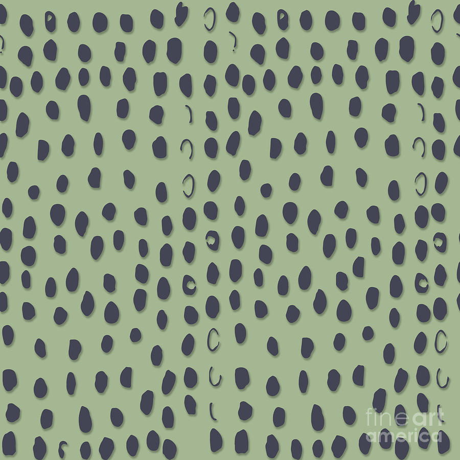 Seagreen Dunkel Gepard Flecken Digital Art by Sharon Mau