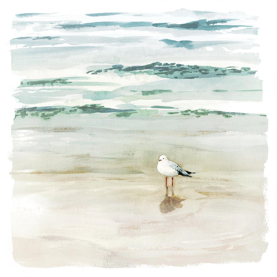 Animal Painting - Seagull Cove II by Victoria Borges