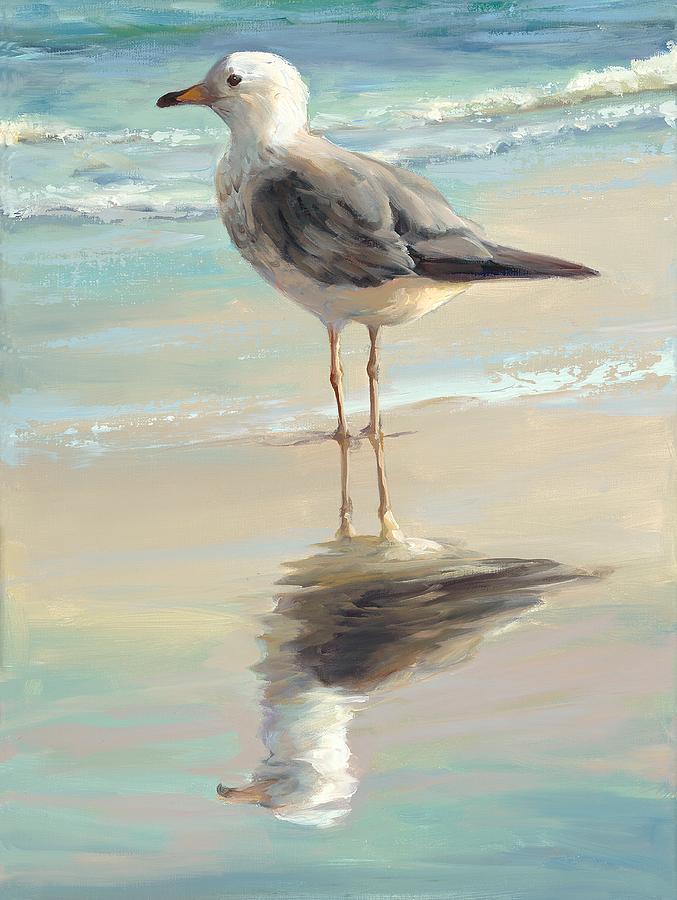 Seagull Painting - Seagull I by Laurie Snow Hein