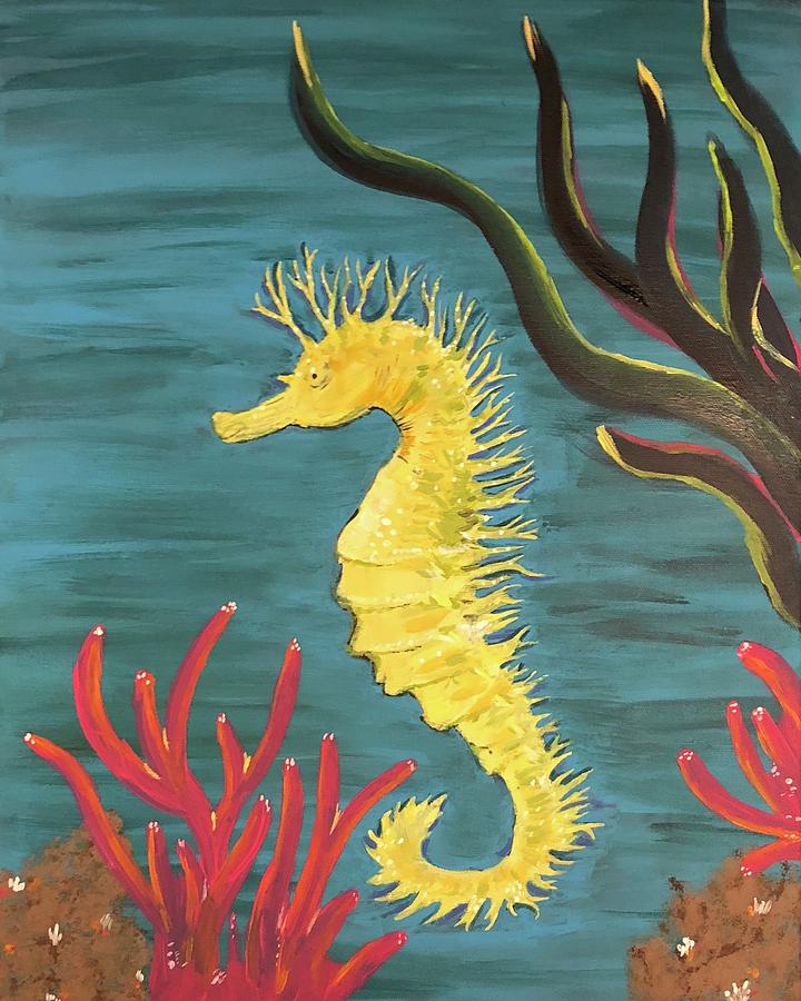 Seahorse Painting - Seahorse by Kimberly Taylor