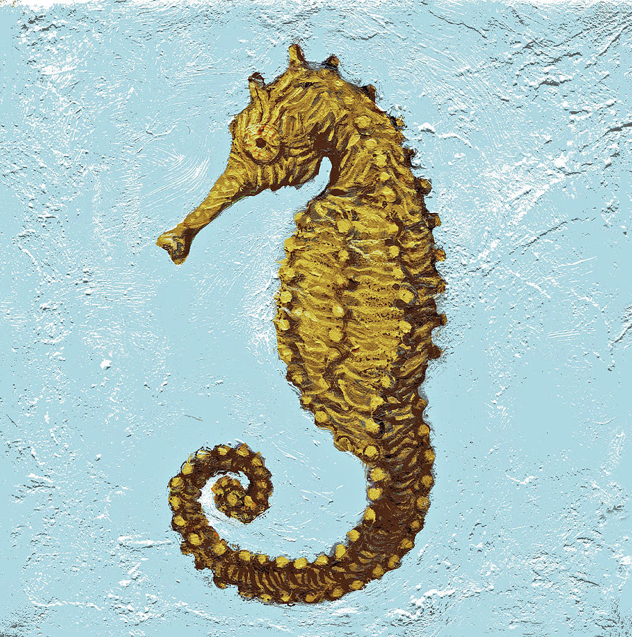 Seahorse Painting - Seahorse by Laurie Snow Hein