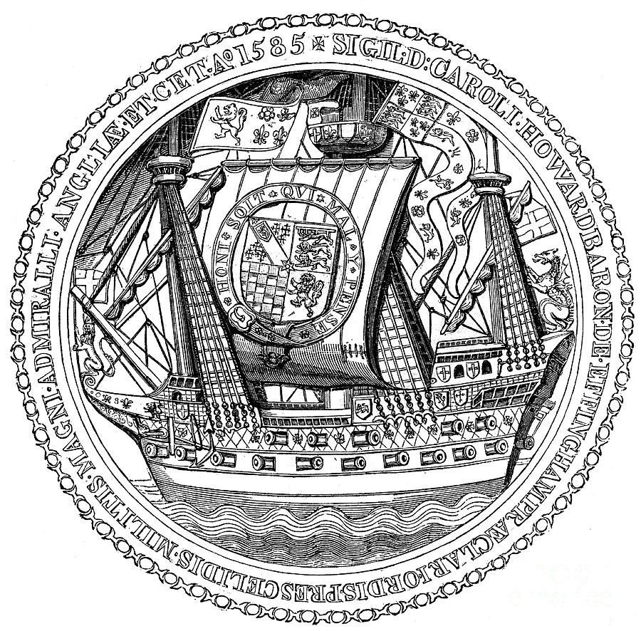 Seal And Autograph Of The Lord High Drawing by Print Collector
