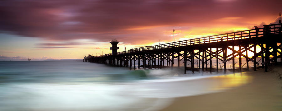 Sunset Photograph - Seal Beach Pastels by Sean Davey