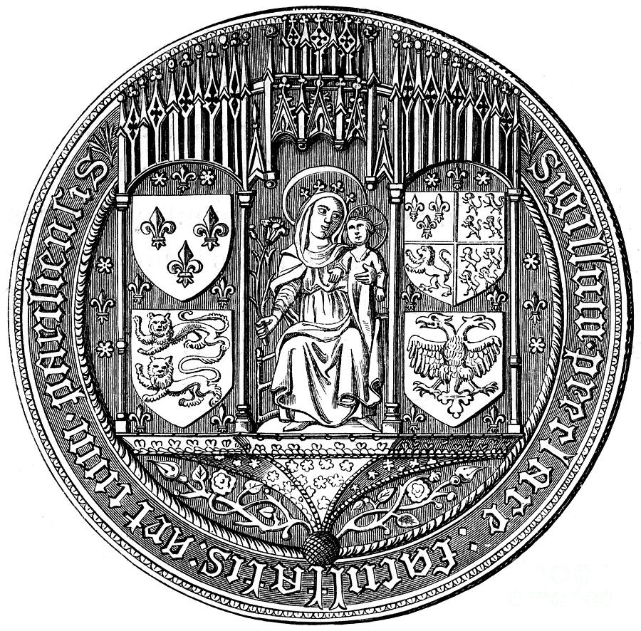 Seal Of The Four Nations Or The Facutly Drawing by Print Collector