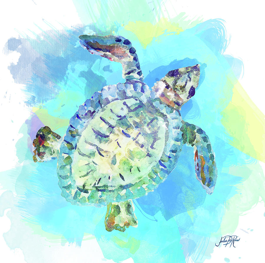 Sealife On Watercolor Painting by South Social D - Fine Art America