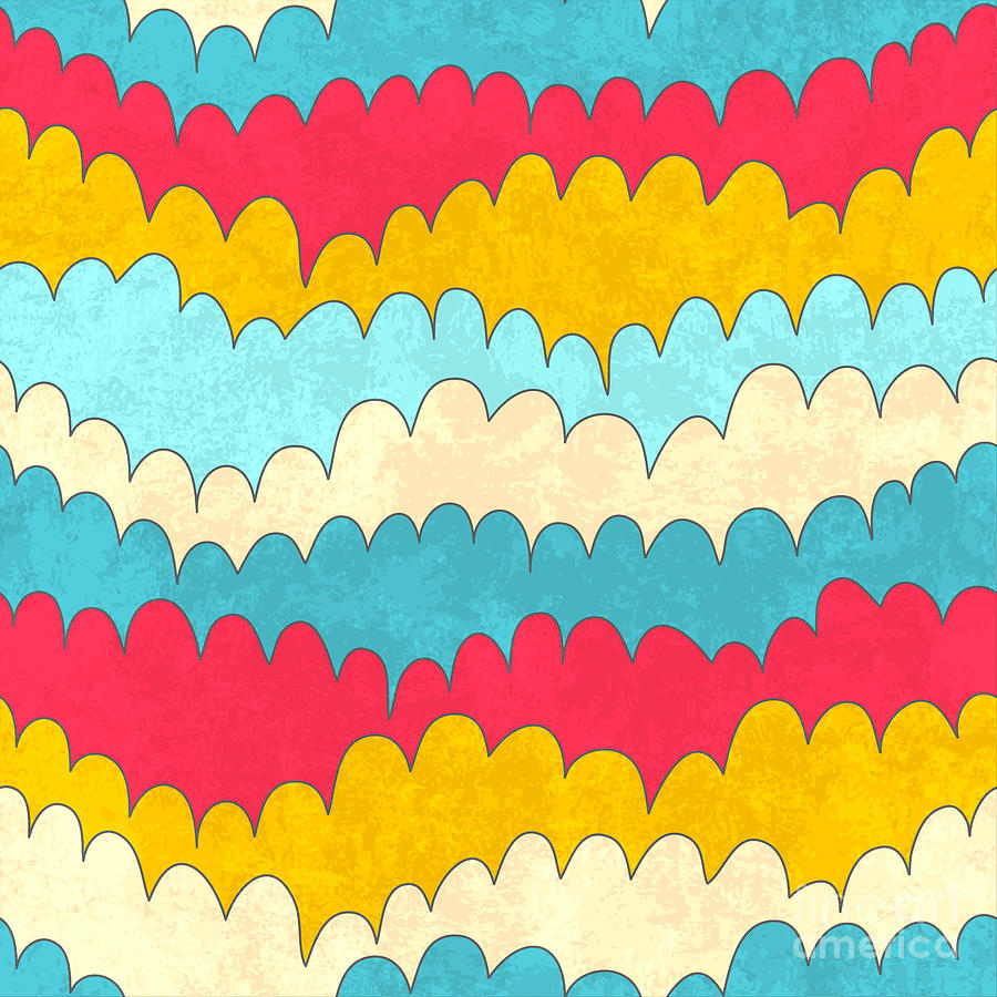 Curl Digital Art - Seamless Abstract Color Wave Pattern by Magnia Curl Digital Art - Seamless Abstract Color Wave Pattern by Magnia