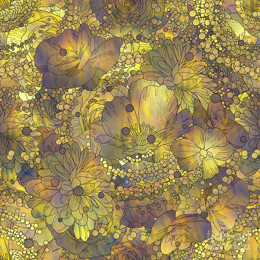 Floral Digital Art - Seamless Pattern Of Colorful Flowers by Tithi Luadthong Floral Digital Art - Seamless Pattern Of Colorful Flowers by Tithi Luadthong