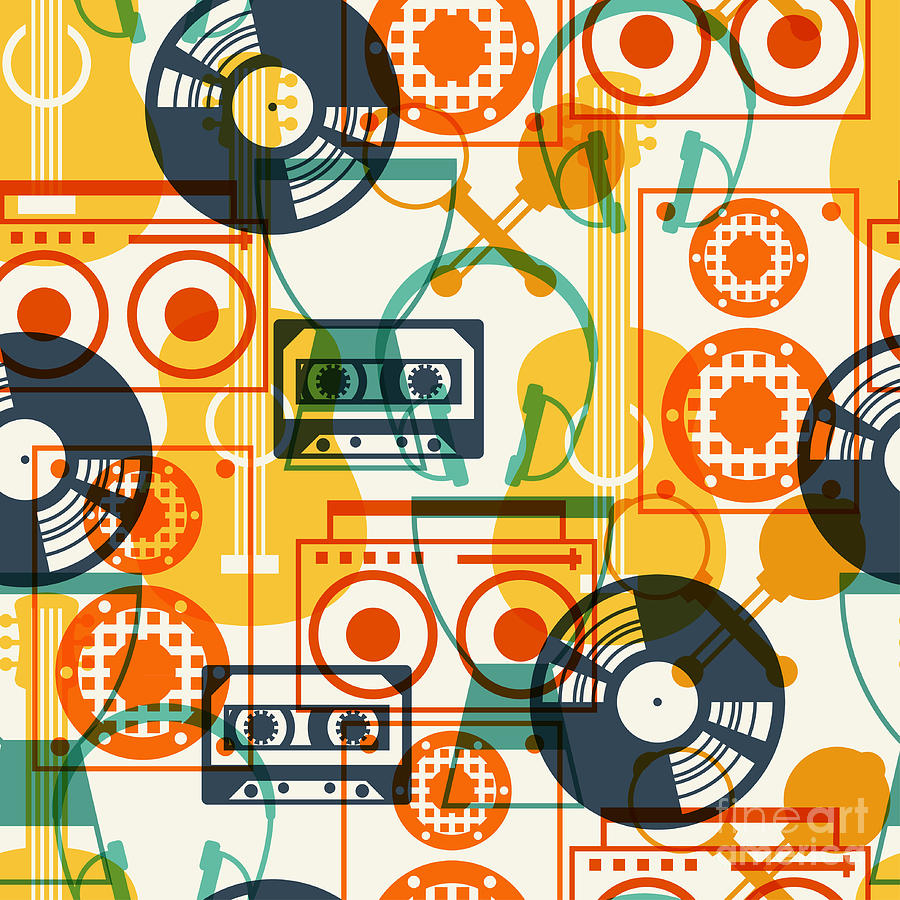 Play Digital Art - Seamless Pattern With Musical by Incomible Play Digital Art - Seamless Pattern With Musical by Incomible