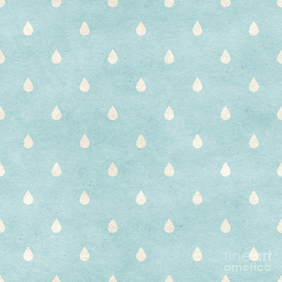 Simple Digital Art - Seamless Raindrops Pattern On Paper by Irtsya Simple Digital Art - Seamless Raindrops Pattern On Paper by Irtsya