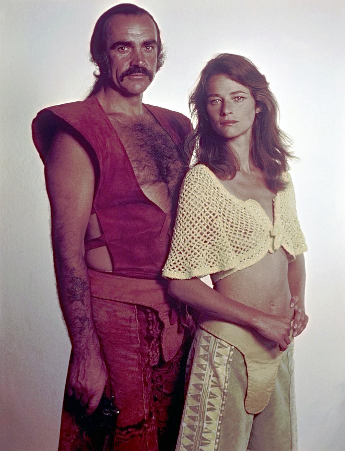 Sean Connery Photograph - SEAN CONNERY and CHARLOTTE RAMPLING in ZARDOZ -1974-. by Album