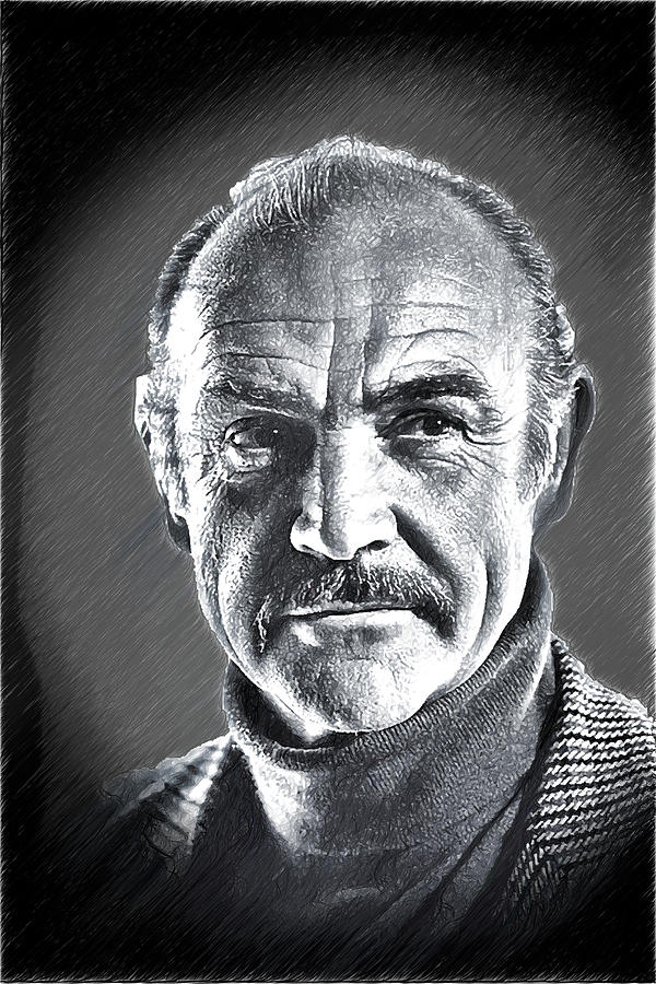 Sean Connery - DWP1903581 Drawing by Dean Wittle