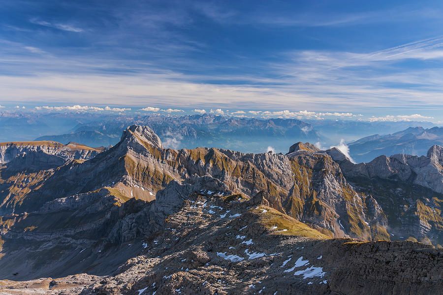 Seantis Mountain Peak, Swiss Alps Photograph by Nico Andreas