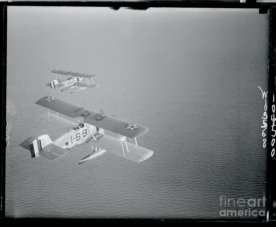 Seaplanes In Flight Photograph by Bettmann