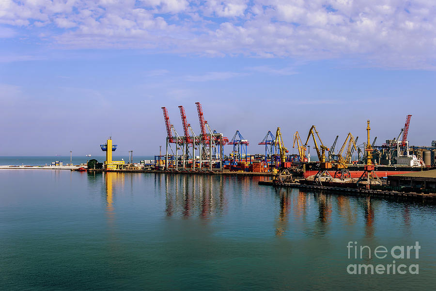 Seaport In Odessa Photograph