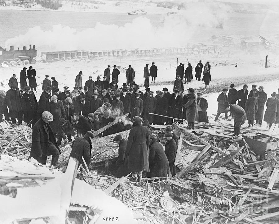 Searching The Ruins At Halifax Explosion Photograph by Bettmann