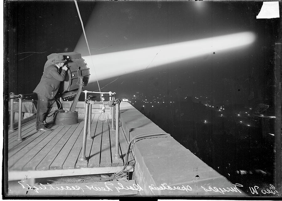 Searchlight Photograph by Chicago History Museum