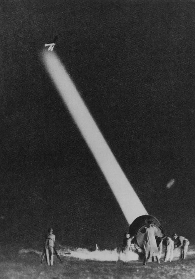 Searchlight Photograph by Hulton Archive