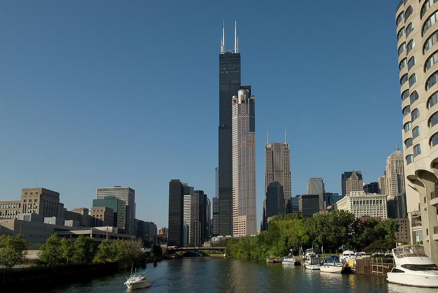 Sears Tower Framed By Highrises by Don Klumpp