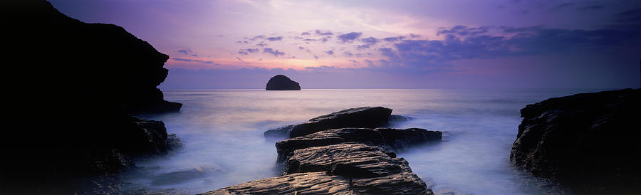 Seascape, Cornwall, Uk Photograph by Peter Adams