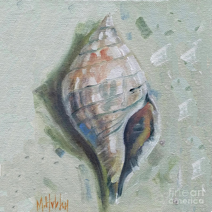 Seashell Simplicity Painting by Mary Hubley