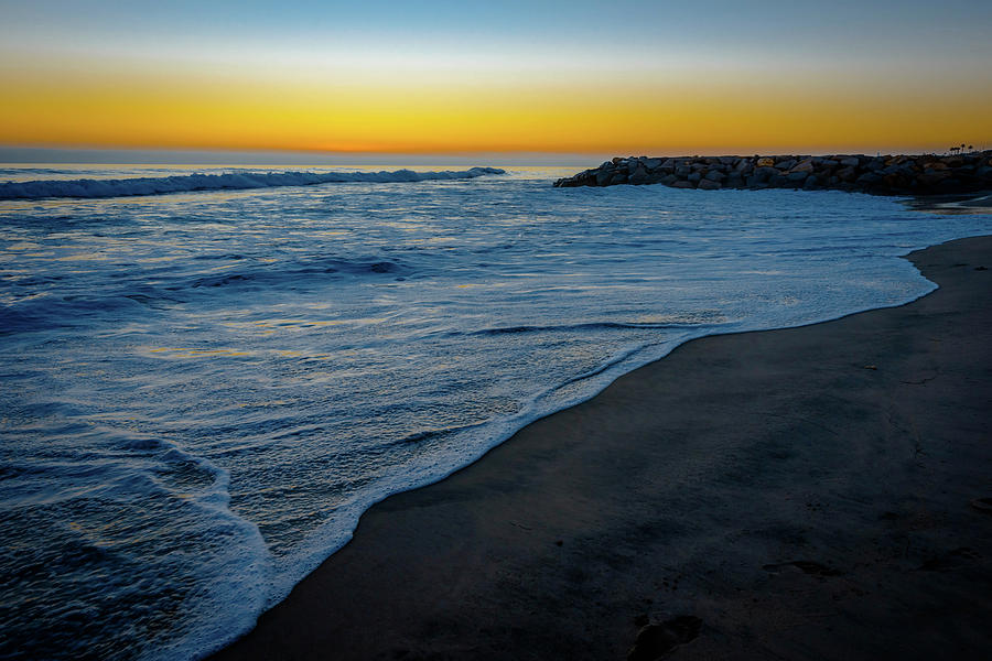 Seashore and Sunset Photograph by Debra Kewley