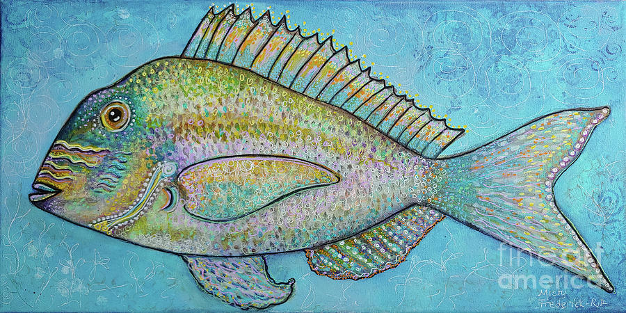 Seashore Series - Fish 1 Painting by Misty Frederick-Ritz - Fine Art ...