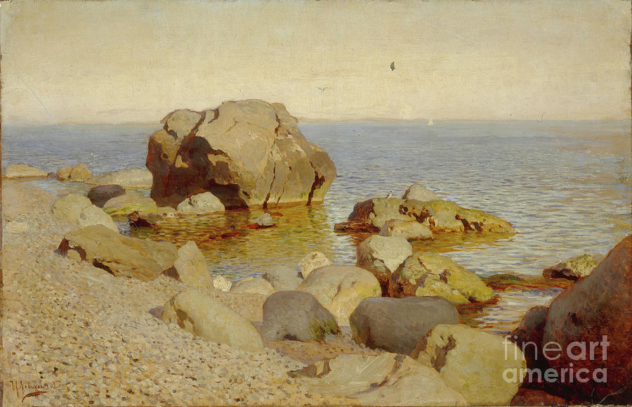 Seashore. The Crimea, 1886. Artist Drawing by Heritage Images