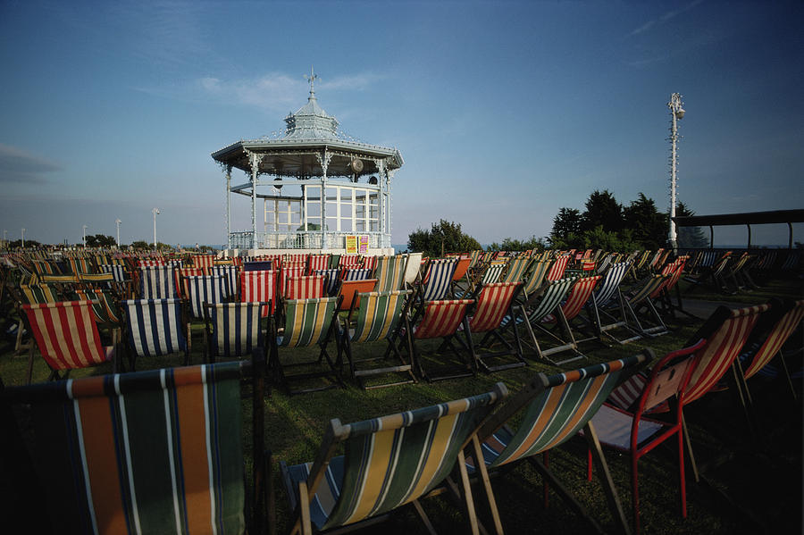 Kent Photograph - Seaside Deck Chairs by Epics