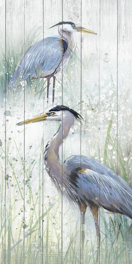 Seaside Heron Pair II Painting by Studio W - Fine Art America