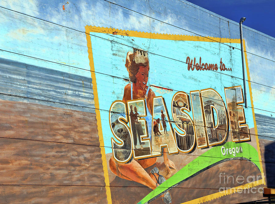 Seaside Oregon Mural 3047 Photograph by Jack Schultz