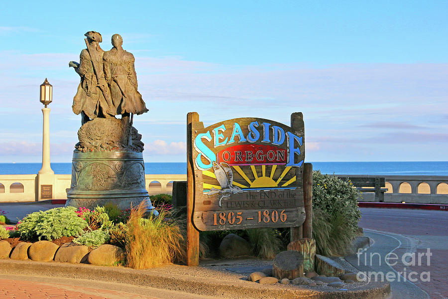 Seaside Oregon Sign  3051 Photograph by Jack Schultz