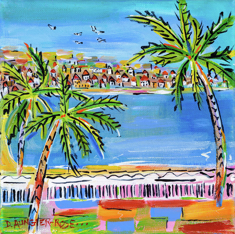 Seaside Palms Painting by Seeables Visual Arts
