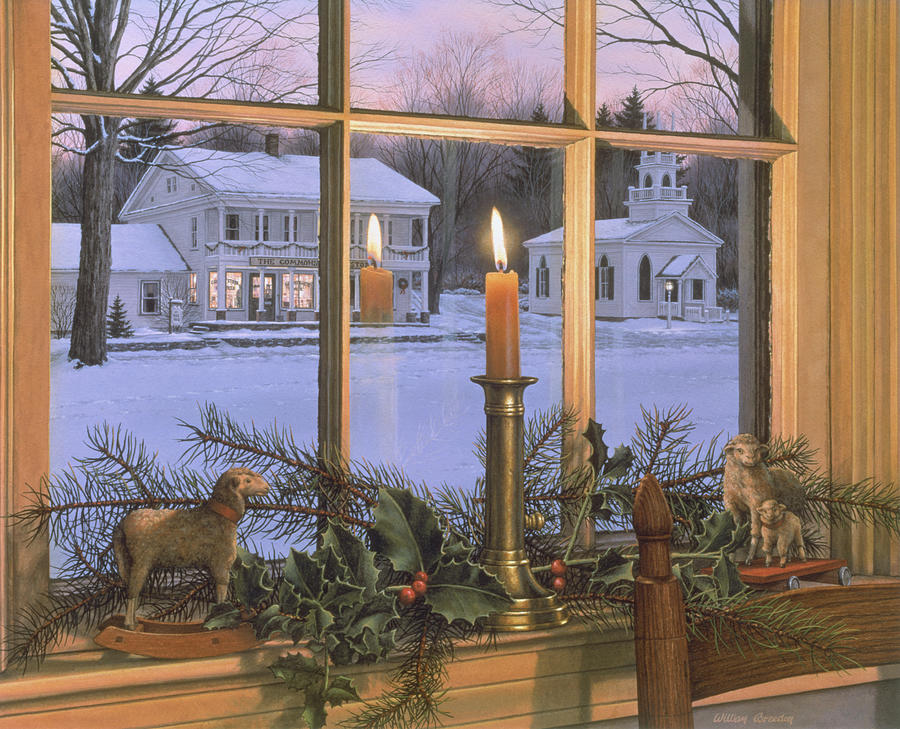 Christmas Painting - Season Of Peace by William Breedon