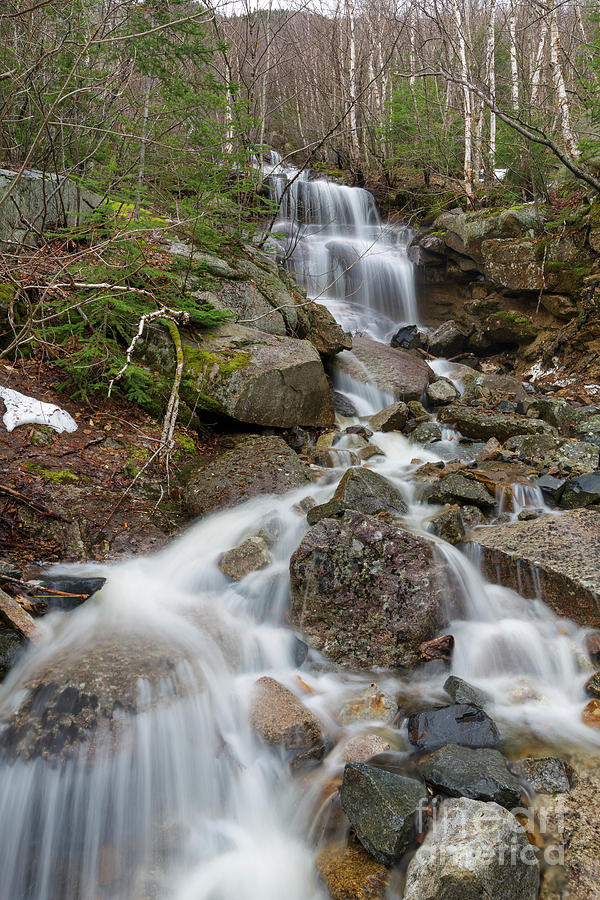 Seasonal Waterfall - Franconia Notch, New Hampshire Photograph by Erin Paul Donovan