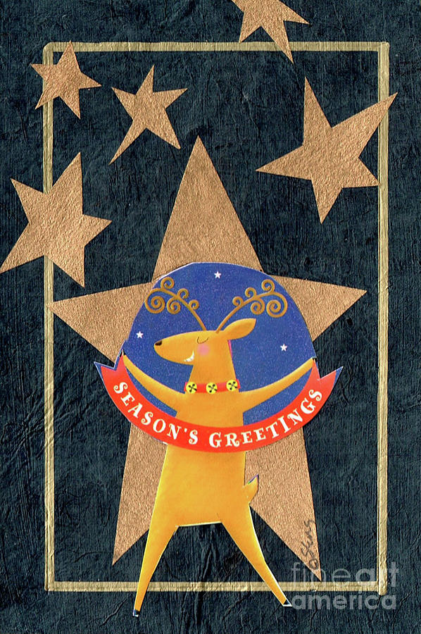 Seasons Greetings 300 Card Mixed Media by Sharon Williams Eng