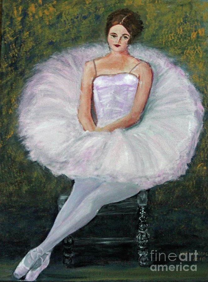 Seated Ballerina Painting by Lyric Lucas