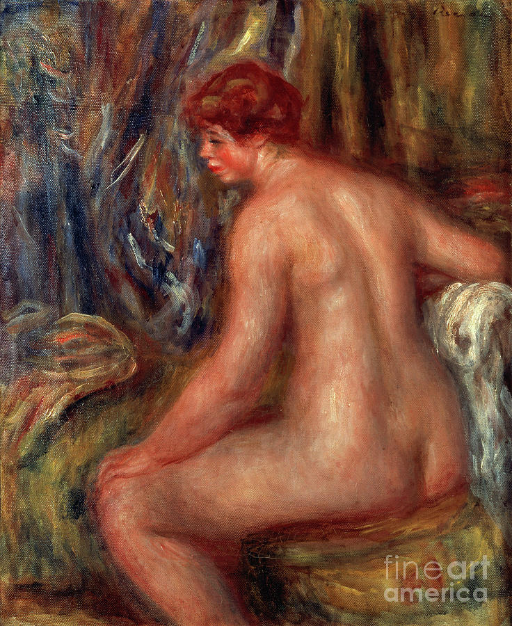 Seated Bather, 1915 By Renoir Painting by Pierre Auguste Renoir