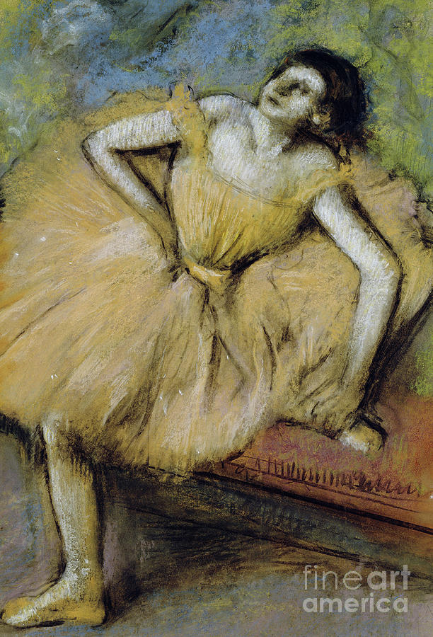 Seated Dancer, circa 1894  Photograph by Edgar Degas