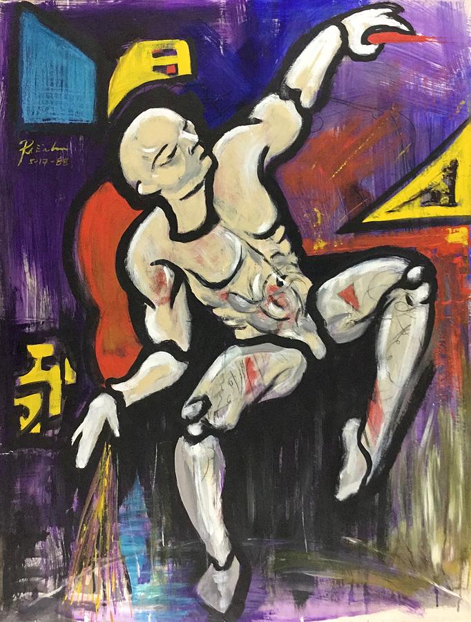 Seated Man Dancing Painting by Ricardo Penalver deceased