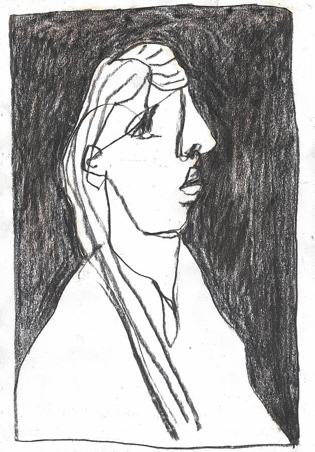 Seated portrait Drawing by Edgeworth Johnstone
