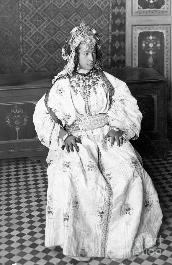 Seated Portrait Of A Moroccan Bride Photograph by Bettmann