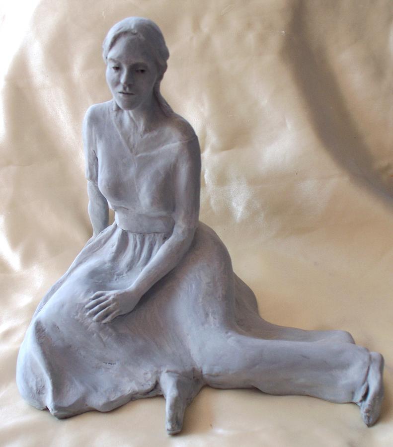 Seated Woman Sculpture by Marian Berg