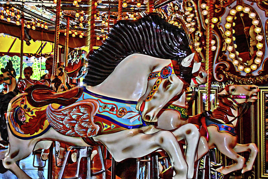 Seattle Carousel Horse Photograph by Julie Cleveland - Fine Art America