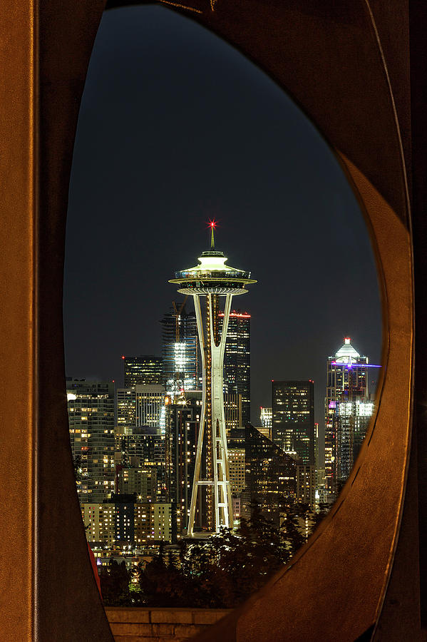 Seattle Framed Photograph by Wes and Dotty Weber